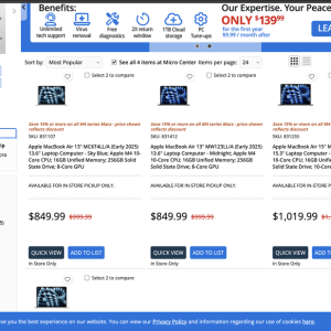 Apple MacBook Air 13" MC6T4LL/A (Early 2025) 13.6" Laptop Computer - Sky Blue; Apple M4 10-Core CPU; 16GB Unified Memory; 256GB Solid State Drive; 8-Core GPU