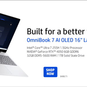 Acer Swift Go 16 SFG16-73-92RC OLED 16" Laptop Computer - Titanium Gray; Intel Core Ultra 9 285H 2.7GHz Processor; 32GB LPDDR5X Onboard RAM; 1TB Solid State Drive; Intel Arc 140T Graphics