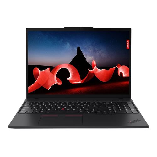 Lenovo ThinkPad T16 Gen 3 16" Laptop Computer - Black; Intel Core Ultra 7 155U 1.7GHz Processor; 16GB DDR5-5600 RAM; 512GB Solid State Drive; Intel Graphics