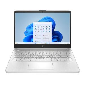 HP 14-dq3500nr 14" Laptop Computer - Natural Silver; Intel Celeron N4500 1.1GHz Processor; 4GB DDR4-2933 RAM; 64GB eMMC Storage; Intel UHD Graphics