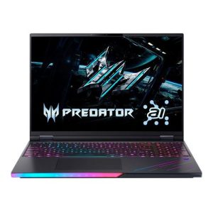 Acer Predator Helios 16 AI PH16-73-99HD OLED 16" Gaming Laptop Computer - Abyssal Black; Intel Core Ultra 9 275HX 2.1GHz Processor; NVIDIA GeForce RTX 5090 24GB GDDR7; 64GB DDR5-6400 RAM; 1 x1TB PCIe Gen 5+1 x1TB PCIe Gen 4 SSD