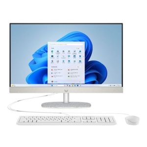 HP 24-cr0237c 23.8" All-in-One Desktop Computer (Refurbished); 23.8" FHD IPS Micro-Edge Touchscreen Anti-Glare Display; Intel Core i5 13th Gen 1334U 0.9GHz Processor; 16GB DDR4-3200 RAM; 1TB Solid State Drive