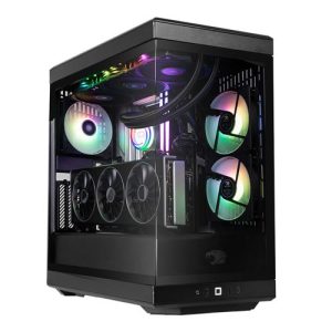 IBuyPower Y40 PRO PB-Y40BA7R97XT-01 Black Gaming PC; AMD Ryzen 7 9800X3D 4.7GHz Processor; AMD Radeon RX 9070XT 16GB GDDR6; 32GB DDR5-5200 RAM; 2TB Solid State Drive