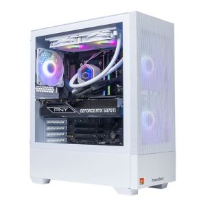 PowerSpec G730 Gaming PC; AMD Ryzen 7 7800X3D 4.2GHz Processor; NVIDIA GeForce RTX 5070 Ti 16GB GDDR7; 32GB DDR5-6000 RAM; 2TB Solid State Drive