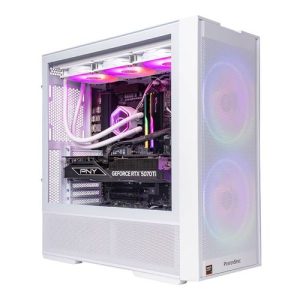 PowerSpec G758 Gaming PC; AMD Ryzen 7 9800X3D 4.7GHz Processor; NVIDIA GeForce RTX 5070 Ti 16GB GDDR7; 32GB DDR5-6000 RAM; 2TB Solid State Drive