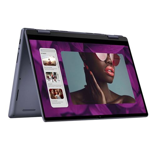 Dell Inspiron 14 7445 14" 2-in-1 Laptop Computer - Midnight Blue; AMD Ryzen 7 8840HS 3.3GHz Processor; 16GB DDR5-5600 RAM; 1TB Solid State Drive; AMD Radeon Graphics