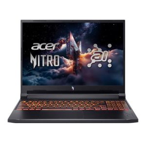 Acer Nitro V 16 AI ANV16-42-R17U 16" Gaming Laptop Computer - Obsidian Black; AMD Ryzen 7 260 3.8GHz Processor; NVIDIA GeForce RTX 5070 8GB GDDR7; 16GB DDR5-5600 RAM; 1TB Solid State Drive