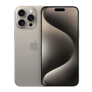 Apple iPhone 15 Pro Max 5G - Natural Titanium iPhone (Renewed); GSM/CDMA; 8 GB RAM/256 GB Storage; 6.7'' LTPO Super Retina XDR OLED Display; 48 Megapixel Camera