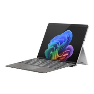 Microsoft Surface Pro 5G Copilot+ PC 11th Edition 13" OLED 2-in-1 Laptop Computer - Platinum; Snapdragon X Elite (12-Core) Processor; 16GB LPDDR5X Onboard RAM; 512GB Solid State Drive; Qualcomm Adreno Graphics