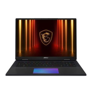MSI Titan 18 HX AI A2XWJG-412US 18" Gaming Laptop Computer - Core Black; Intel Core Ultra 9 285HX 2.1GHz Processor; NVIDIA GeForce RTX 5090 GPU 24GB GDDR7; 64GB DDR5-6400 RAM; 2TB Gen5+2TB Gen4 NVMe Solid State Drive