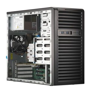 Supermicro SYS-531R-I Mini Tower Server; Intel Xeon 6333P 3.1GHz Processor; 16GB DDR5-4800 ECC RAM; Aspeed AST2600 Integrated Graphics (VGA); 960GB M.2 NVMe Gen4 Solid State Drive