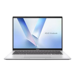ASUS Vivobook 14 X1407QA-BS56 Copilot+ PC 14" Laptop Computer - Cool Silver; Snapdragon X (8-Core) 2.9GHz Processor; 16GB LPDDR5x-8533 Onboard RAM; 512GB Solid State Drive; Qualcomm Adreno Graphics