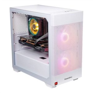 PowerSpec G524 Gaming PC; AMD Ryzen 5 7600X 4.7GHz Processor; AMD Radeon RX 7600 8GB GDDR6; 16GB DDR5-6000 RAM; 1TB Solid State Drive