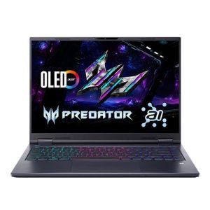 Acer Predator Triton 14 AI Copilot+ PC PT14-52T-985W OLED 14.5" Gaming Laptop Computer - Charcoal Black; Intel Core Ultra 9 288V 3.3GHz Processor; NVIDIA GeForce RTX 5070 8GB GDDR7; 32GB LPDDR5X Onboard RAM; 2TB Solid State Drive