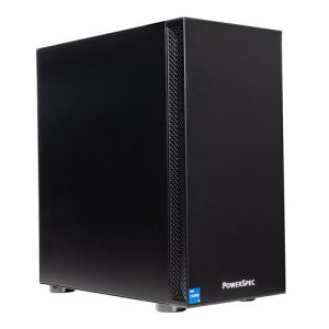 PowerSpec B689 Desktop Computer; Intel Core i5 14th Gen 14400 1.8GHz Processor; 16GB DDR5-4800 RAM; 500GB Solid State Drive; Intel UHD Graphics 730