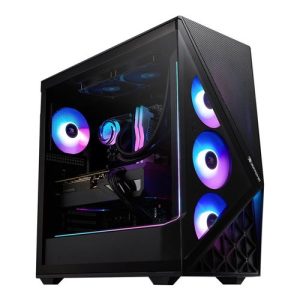 IBuyPower Slate 9 Gaming PC; AMD Ryzen 7 7800X3D 4.2GHz Processor; NVIDIA GeForce RTX 5060 Ti 16GB GDDR7; 32GB DDR5-5200 RAM; 1TB Solid State Drive