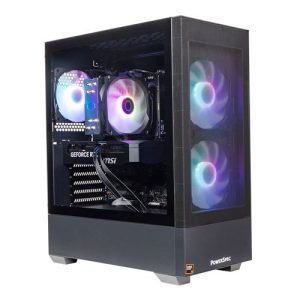 PowerSpec G531 Gaming PC; AMD Ryzen 5 7500X3D 4.0GHz Processor; NVIDIA GeForce RTX 5070 12GB GDDR6; 16GB DDR5-6000 RAM; 1TB Solid State Drive