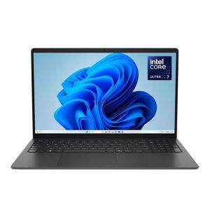 Dell 15 D15260 15.6" Laptop Computer - Carbon Black; Intel Core Ultra 7 255U 2.0GHz Processor; 16GB DDR5-5600 RAM; 1TB Solid State Drive; Intel Graphics