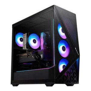 IBuyPower Slate 9 Gaming PC; Intel Core i5 14th Gen 14400F 1.8GHz Processor; NVIDIA GeForce RTX 5070 12GB GDDR7; 16GB DDR5-5200 RAM; 1TB Solid State Drive