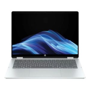 HP OmniBook 5 Flip 14-fp0007ca 14" 2-in-1 Laptop Computer (Refurbished) - Glacier Silver; Intel Core 5 120U 0.9GHz Processor; 16GB LPDDR5-5200 Onboard RAM; 512GB Solid State Drive; Intel Graphics