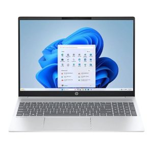 HP OmniBook 5 16-bc1008ca 16" Laptop Computer (Refurbished) - Glacier Silver Aluminum; AMD Ryzen 5 8540U 3.2GHz Processor; 16GB LPDDR5-6400 Onboard RAM; 512GB Solid State Drive; AMD Radeon 740M Graphics