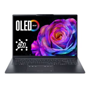 Acer Swift Go 16 SFG16-73-92RC OLED 16" Laptop Computer - Titanium Gray; Intel Core Ultra 9 285H 2.7GHz Processor; 32GB LPDDR5X Onboard RAM; 1TB Solid State Drive; Intel Arc 140T Graphics