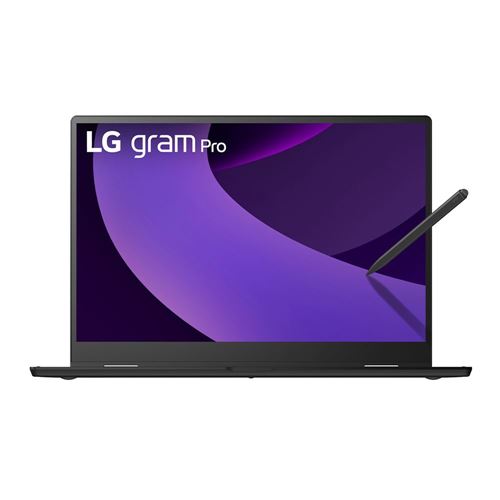 LG gram Pro 16T90TP-K.ADB7U1 OLED 16" Intel Evo Platform 2-in-1 Laptop Computer - Obsidian Black; Intel Core Ultra 7 255H 1.5GHz Processor; 32GB LPDDR5X-8400 RAM; 2TB Solid State Drive; Intel Arc Graphics