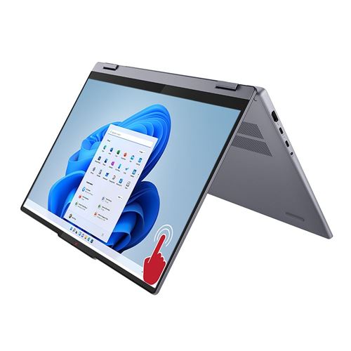 Lenovo IdeaPad 5 16AKP10 Copilot+ 2-in-1 Laptop Computer - Luna Grey; AMD Ryzen AI 7 350 2.0GHz Processor; 16GB LPDDR5x-6400 RAM; 1TB Solid State Drive; AMD Radeon 860M Graphics