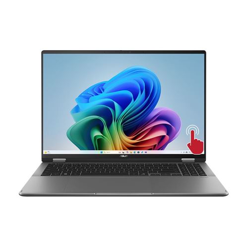 ASUS Vivobook 16 Flip TP3607SA-MS77T Copilot+ PC 16" 2-in-1 Laptop Computer - Matte Gray; Intel Core Ultra 7 258V 2.2GHz Processor; 32GB LPDDR5X RAM; 1TB Solid State Drive; Intel Arc Graphics