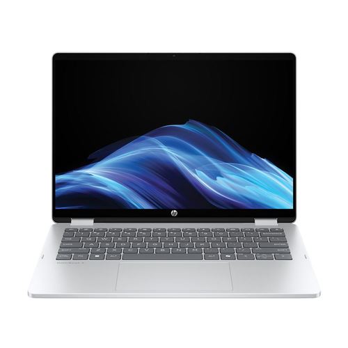 HP OmniBook 5 Next Gen AI 14-he0014nr Copilot+ PC OLED 14" Laptop Computer - Glacier Silver Aluminum; Snapdragon X Plus (8-Core) Processor; 16GB LPDDR5x-8448 Onboard RAM; 1TB Solid State Drive; Qualcomm Adreno Graphics
