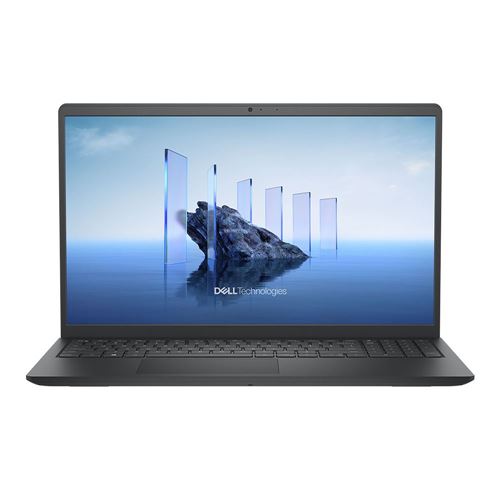 Dell 15 DC15255 15.6" Laptop Computer - Carbon Black; AMD Ryzen 5 7520U 2.8GHz Processor; 8GB LPDDR5-5500 Onboard RAM; 512GB Solid State Drive; AMD Radeon 610M Graphics