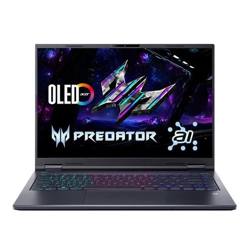 Acer Predator Triton 14 AI Copilot+ PC PT14-52T-985W OLED 14.5" Gaming Laptop Computer - Charcoal Black; Intel Core Ultra 9 288V 3.3GHz Processor; NVIDIA GeForce RTX 5070 8GB GDDR7; 32GB LPDDR5X Onboard RAM; 2TB Solid State Drive