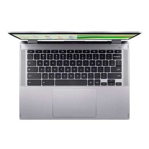 Acer Chromebook Spin 314 CP314-2HN-39K7 14" Laptop Computer - Sparkly Silver; Intel Core i3-N305 1.8GHz Processor; 8GB LPDDR5 Onboard RAM; 128GB eMMC Storage; Intel UHD Graphics