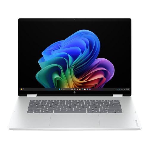 HP OmniBook X Flip Next Gen AI OLED 16-as1109nr 16" 2-in-1 Laptop Computer - Glacier Silver Aluminum; Intel Core Ultra 9 386H 1.6GHz Processor; 32GB LPDDR5x-8533 Onboard RAM; 1TB Solid State Drive; Intel Graphics