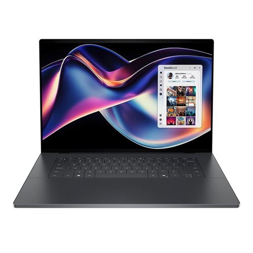 Dell XPS 16 DA16260 OLED 16" Laptop Computer - Graphite; Intel Core Ultra X7 358H 1.5GHz Processor; 64GB LPDDR5x-9600 RAM; 1TB Solid State Drive; Intel Arc B390 Graphics