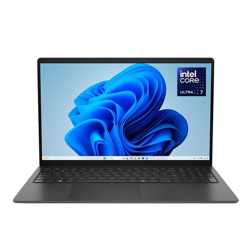 Dell 15 D15260 15.6" Laptop Computer - Carbon Black; Intel Core Ultra 7 255U 2.0GHz Processor; 16GB DDR5-5600 RAM; 1TB Solid State Drive; Intel Graphics