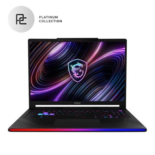 MSI Raider 16 Max HX B2WI-003US OLED 16" Gaming Laptop Computer Platinum Collection - Core Black; Intel Core Ultra 9 290HX Plus 2.7GHz Processor; NVIDIA GeForce RTX 5080 16GB GDDR7; 32GB DDR5-5600 RAM; 1TB Solid State Drive