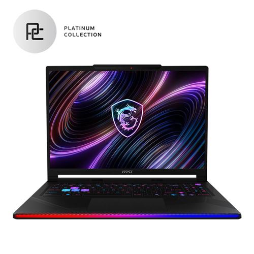 MSI Raider 16 Max HX B2WH-004US OLED 16" Gaming Laptop Computer Platinum Collection - Core Black; Intel Core Ultra 9 290HX Plus 2.7GHz Processor; NVIDIA GeForce RTX 5070Ti 12GB GDDR7; 32GB DDR5-5600 RAM; 1TB Solid State Drive