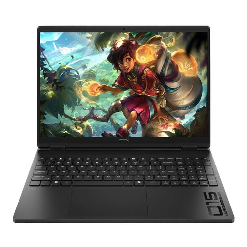 HP Hyper X OMEN 15-gb0217nr 15.3" Gaming Laptop Computer - Shadow Black; AMD Ryzen 7 8745HX 3.6GHz Processor; NVIDIA GeForce RTX 5060 8GB GDDR7; 16GB DDR5-5200 RAM; 512GB Solid State Drive