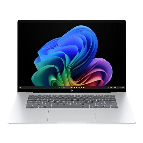 HP OmniBook 5 Next Gen AI 16-fb0001nr OLED Copilot+ PC 16" Laptop Computer - Glacier Silver Aluminum; Snapdragon X Plus (8-Core) Processor; 32GB LPDDR5x-8448 Onboard RAM; 1TB Solid State Drive; Qualcomm Adreno Graphics