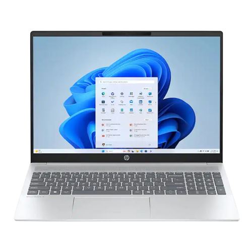 HP OmniBook 5 16-ba1056nr 16" Laptop Computer (Refurbished) - Glacier Silver Aluminum; Intel Core 5 120U 0.9GHz Processor; 16GB LPDDR5x-4800 Onboard RAM; 512GB Solid State Drive; Intel Graphics