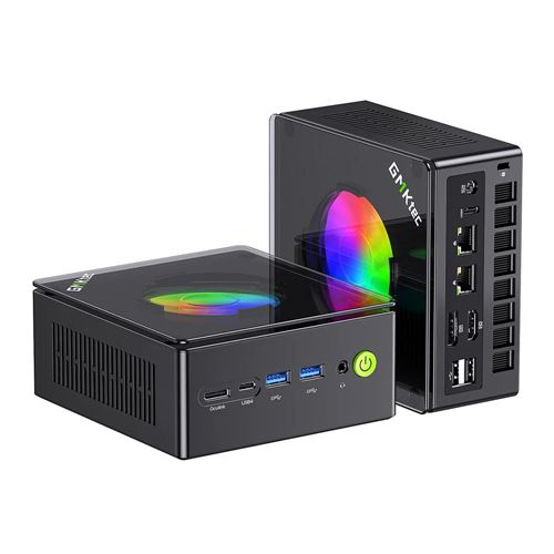 GMKtec NucBox K11 MFF Mini PC; AMD Ryzen 9 8945HS 4.0GHz Processor; 32GB DDR5-5600 RAM; 2TB Solid State Drive; AMD Radeon 780M Graphics