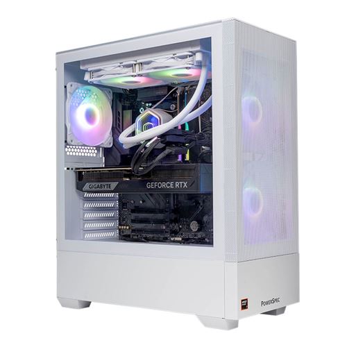 PowerSpec G757 Gaming PC; AMD Ryzen 7 9800X3D 4.7GHz Processor; NVIDIA GeForce RTX 5080 16GB GDDR7; 32GB DDR5-6000 RAM; 2TB Solid State Drive