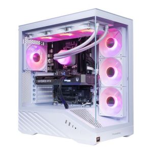 PowerSpec G763 Gaming PC; AMD Ryzen 7 9800X3D 4.7GHz Processor; NVIDIA GeForce RTX 5070 Ti 16GB GDDR7; 32GB DDR5-6000 RAM; 2TB Solid State Drive