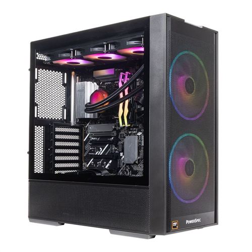 PowerSpec B947 Desktop Computer; AMD Ryzen 7 9800X3D 4.7GHz Processor; 64GB DDR5-6000 RAM; 2TB Solid State Drive; AMD Radeon Graphics