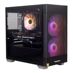 PowerSpec G732 Gaming PC; AMD Ryzen 7 7700X 4.5GHz Processor; NVIDIA GeForce RTX 5060 Ti 16GB GDDR7; 32GB DDR5-6000 RAM; 1TB Solid State Drive