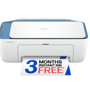 HP DeskJet 2942 Wireless All-in-One Color Inkjet Printer, 3 Months Free Instant Ink, Retro Sky Blue