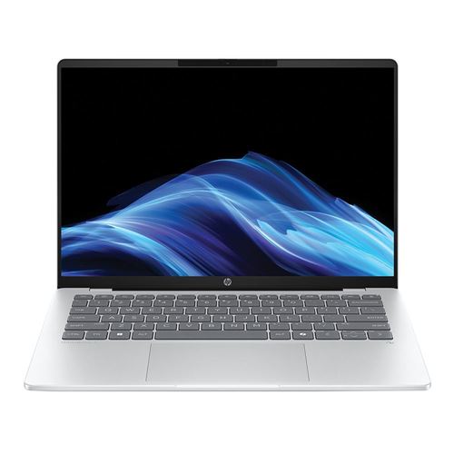 HP OmniBook 5 Next Gen AI 14-he0027nr 14" Laptop Computer (Refurbished) - Glacier Silver; Snapdragon X X1-26-100 Processor; 16GB LPDDR5x-8448 Onboard RAM; 512GB Solid State Drive; Qualcomm Adreno Graphics