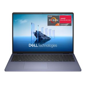 Dell 16 DC16256 16" Laptop Computer - Midnight Blue AMD Ryzen 7 250 3.3GHz Processor; 16GB DDR5-5600 RAM; 1TB Solid State Drive; AMD Radeon Graphics
