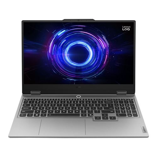 Lenovo LOQ 15IRX10 15.6" Gaming Laptop Computer - Luna Grey;  Intel Core i7 13th Gen 13650HX 1.9GHz Processor;  NVIDIA GeForce RTX 5060 8GB GDDR7;  16GB DDR5-4800 RAM;  1TB Solid State Drive
